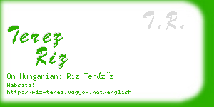 terez riz business card